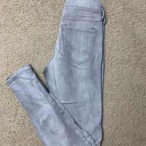 Grey Old navy jeans with knee cut outs